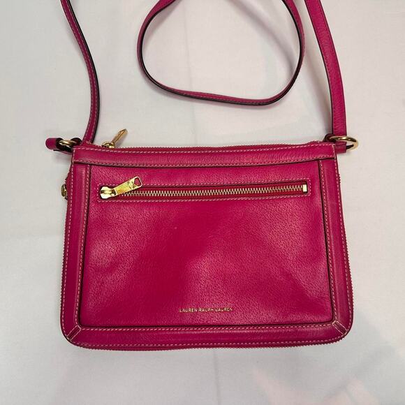 Ralph Lauren Handbags - Ralph Lauren Bright Pink Cross Body Purse.
